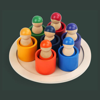 Colorful Wooden Building Blocks for Kids