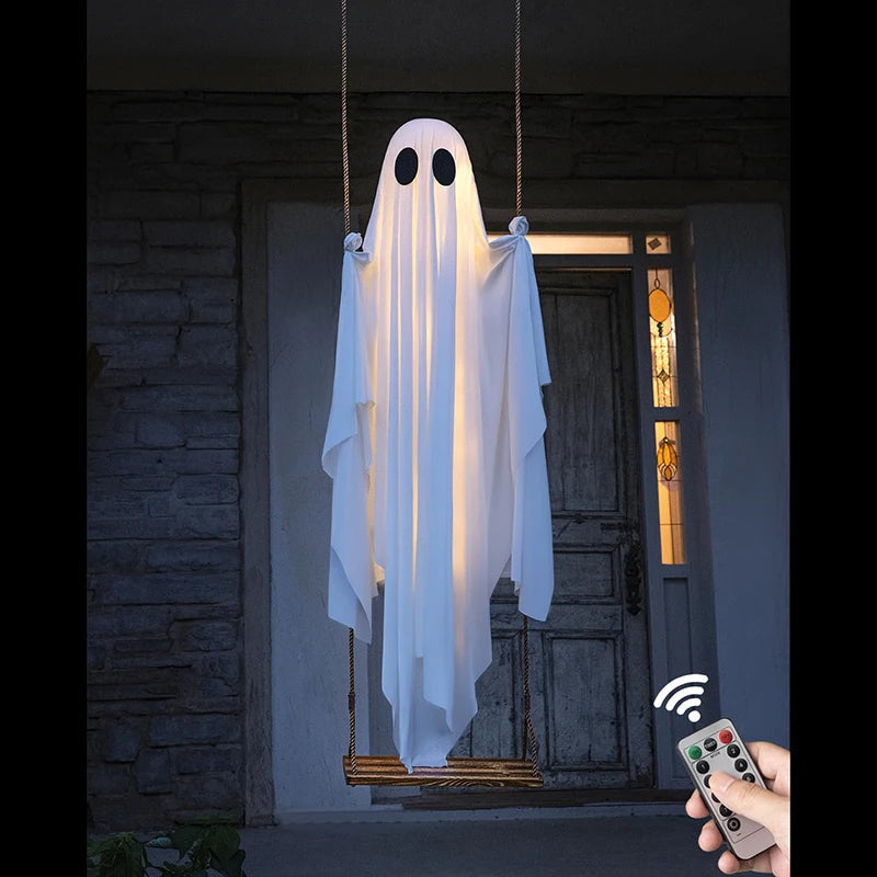 Spooky Hanging Ghost LED Halloween Decor - Befez