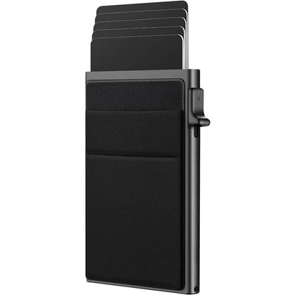 Slim RFID Blocking Card Wallet with 8 Card Slots