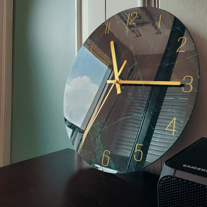 Stylish Glass Round Wall Clock