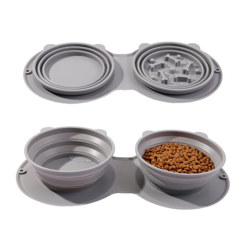 Portable Collapsible Pet Food Bowl