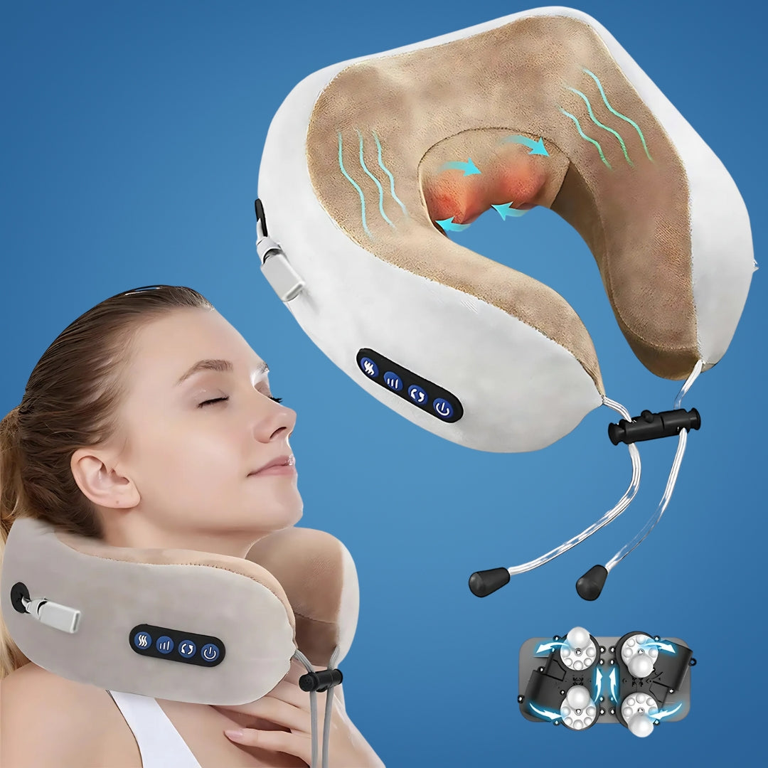 Contour Neck Pillow with Memory Foam for Back Support - Befez