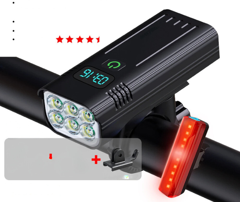 Bright 5000 Lumen Rechargeable Bicycle Front Light