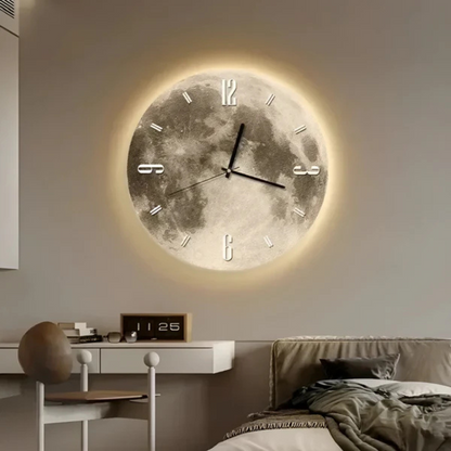 Stylish Lunar Wall Clock - Befez
