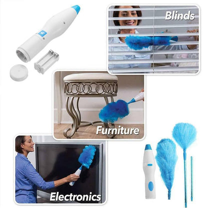 Befez | Powerful Spin Dusting Tool with 2 Extra Heads