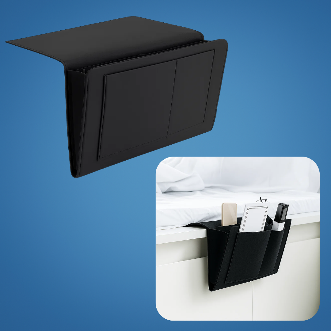 Compact Nightstand with Sturdy Felt Storage Organizer