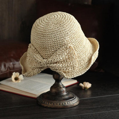 Classic Summer Sun Hat with Ribbon Detail