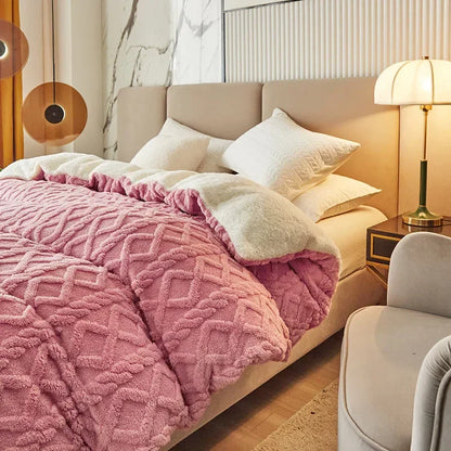 Plush Double Sided Soft Duvet Cover