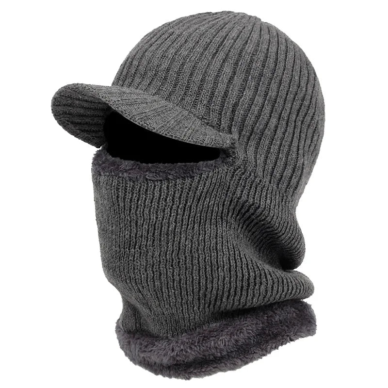 Warm Winter Face Mask Beanie Hat