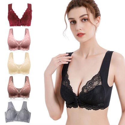 Sexy Lace Bra with Front Clasp - Befez