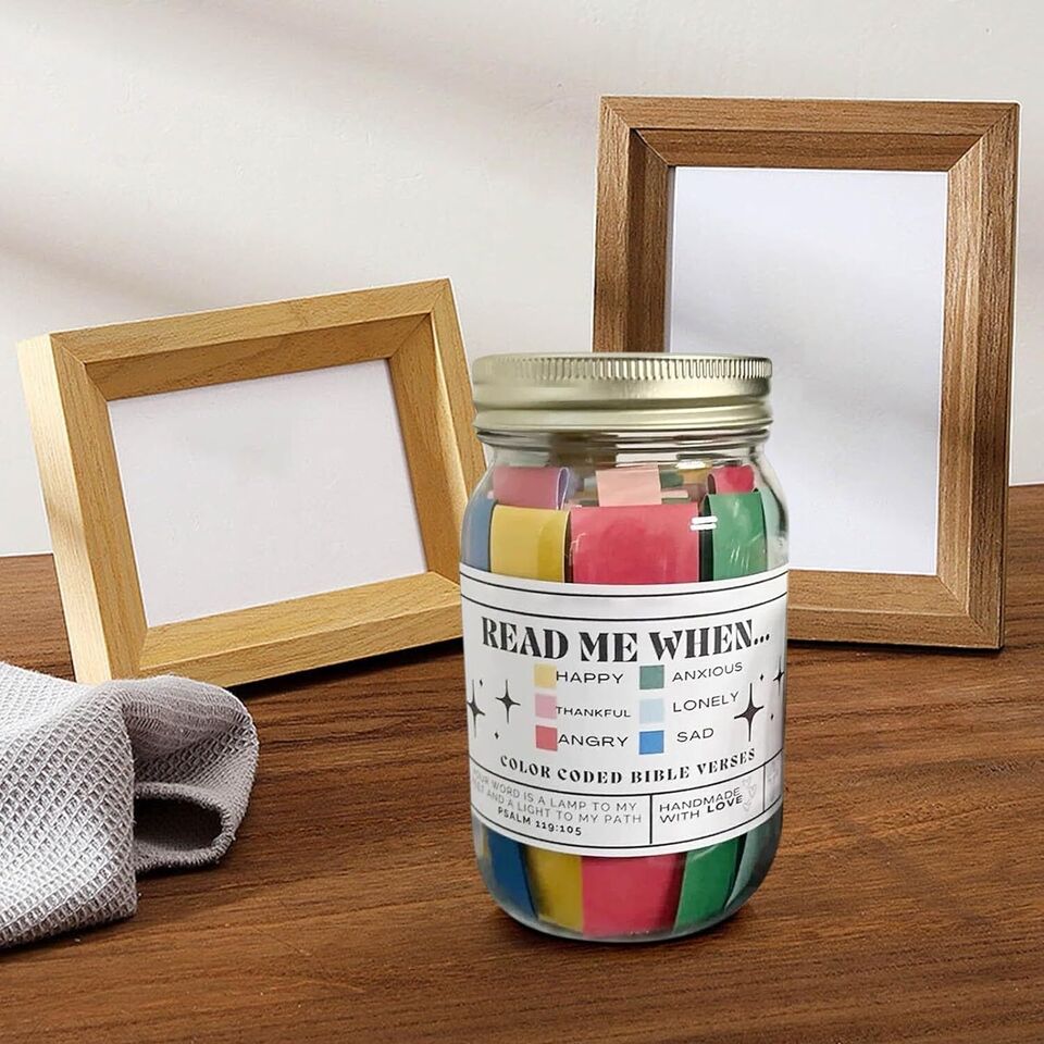 Inspirational Bible Verse Jar for Daily Motivation