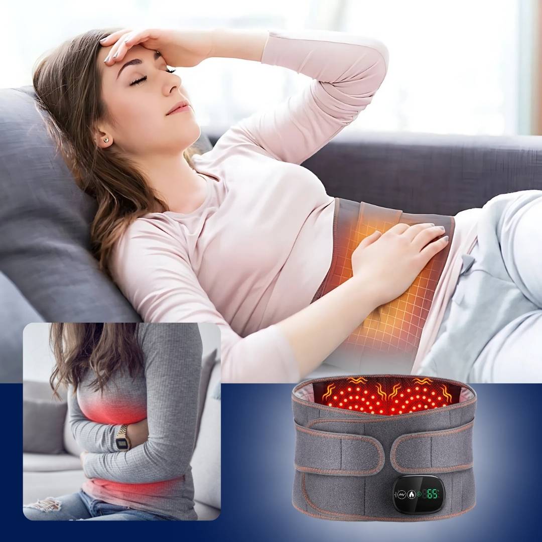 Warm Back Support Belt with Red Light Therapy - Befez