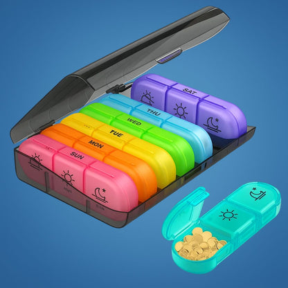 Daily Pill Box - Easy Open Large Capacity Organizer - Befez