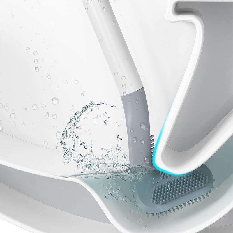 Quick Clean Silicone Toilet Brush