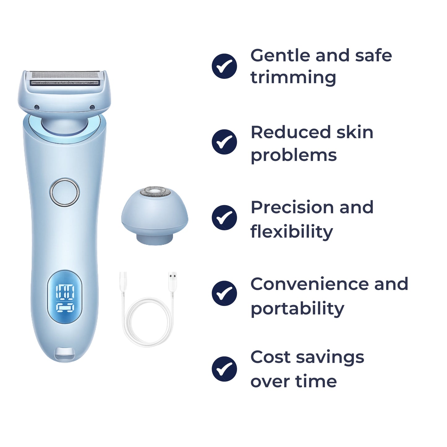 Smooth Safe Shaver for Women Sensitive Skin