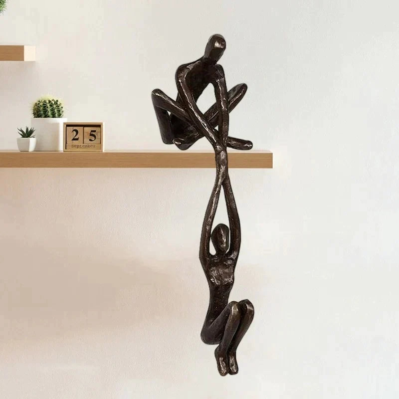 Romantic Couple Strength Statue Decor
