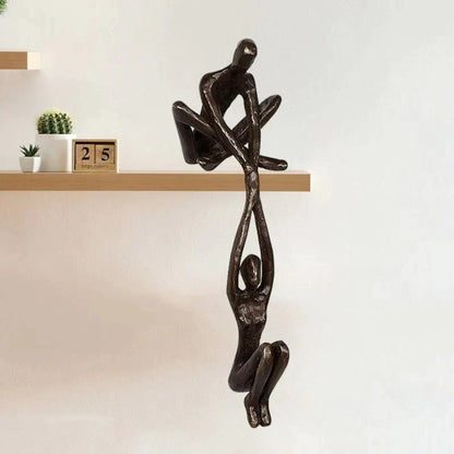 Romantic Couple Strength Statue Decor