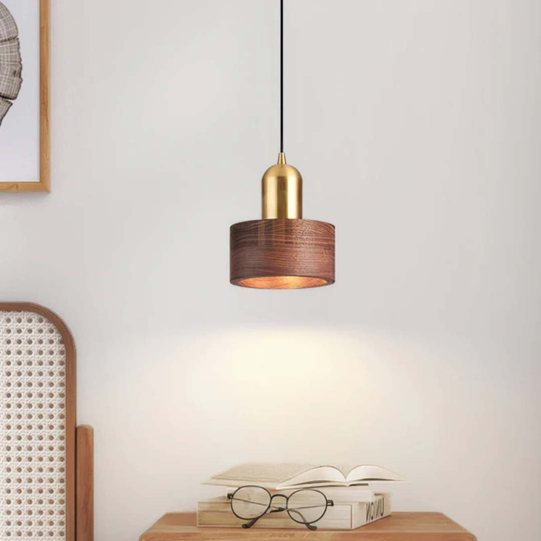 Stylish Gold Tone Pendant Light Fixture - Befez