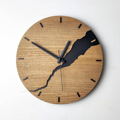 Unique Black Modern Wall Clock