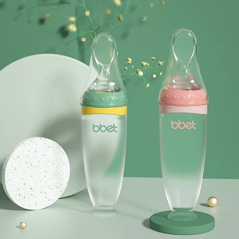 Baby Food Bottle with Spoon Feeder