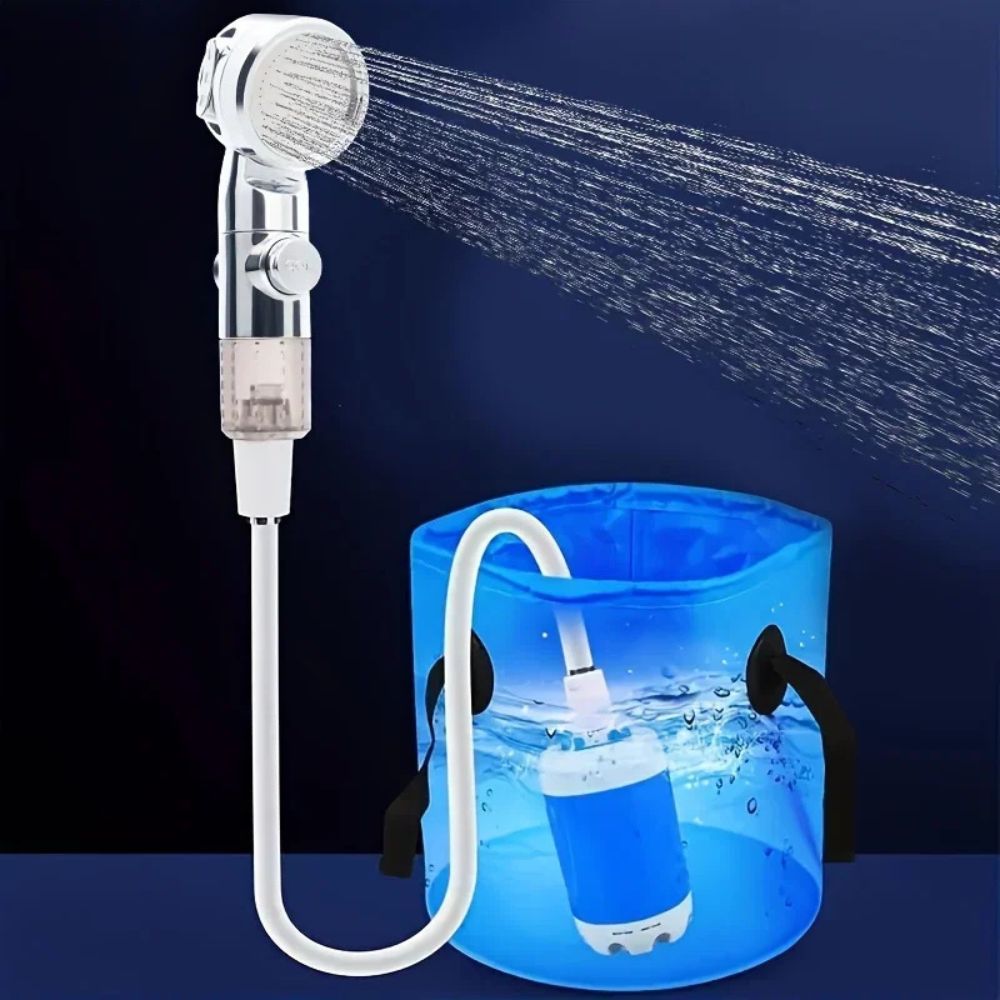 Compact Battery Powered Shower Head Spray Nozzle - Befez