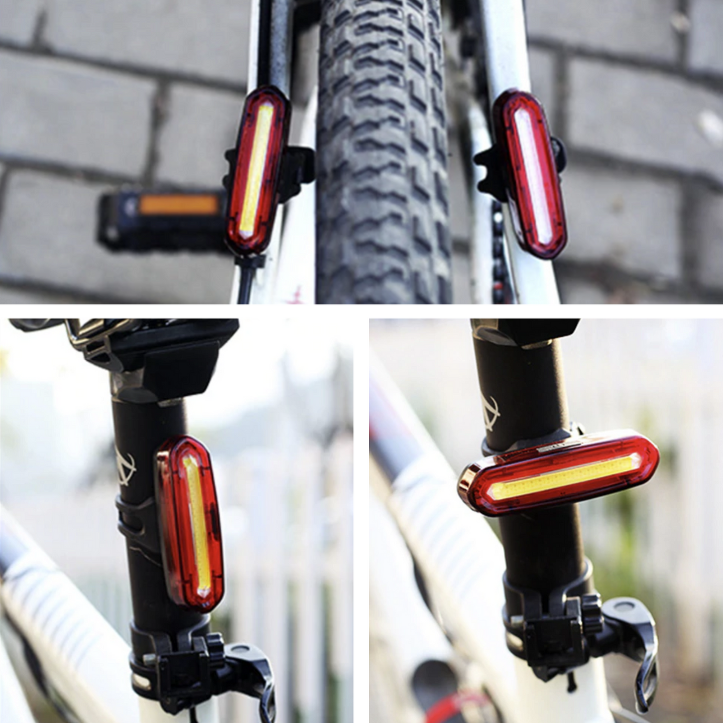 Bright USB Bike Rear Safety Light