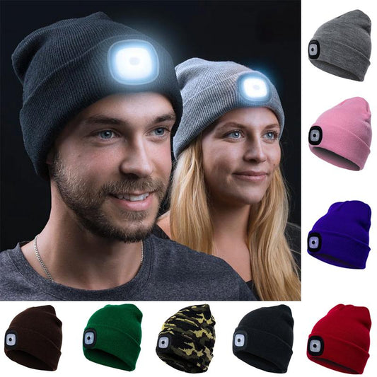 Detachable LED Light Beanie Cap - Befez