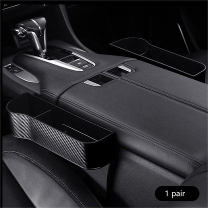 Premium Leather Auto Seat Storage Organizer