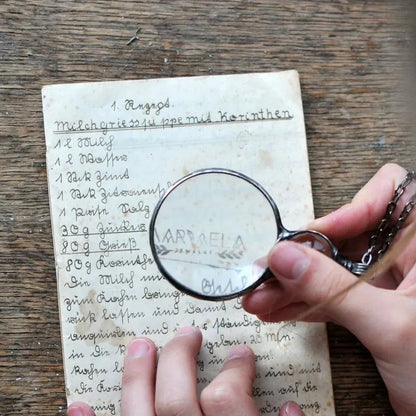 Classic Magnifying Glass Pendant Necklace