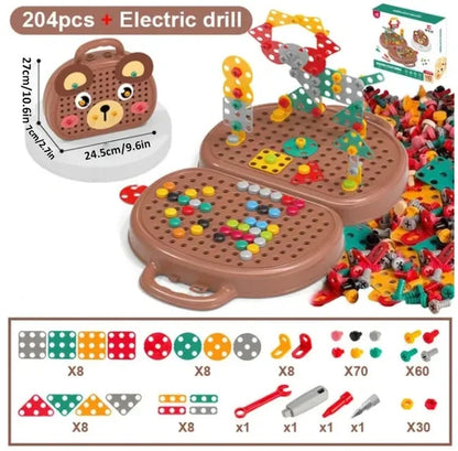 Colorful Kids Wooden Toy Storage Box