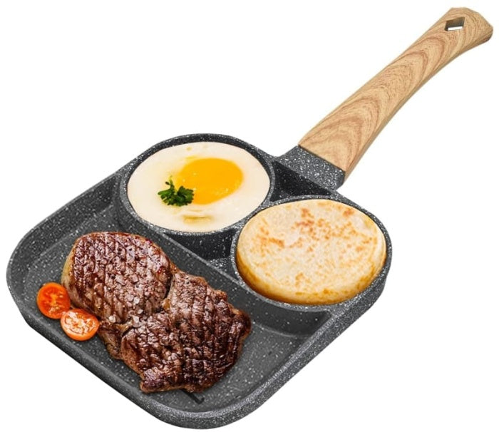 3 Compartment Food Steamer Cooker