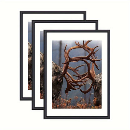 Set of 3 Modern Black Picture Frames