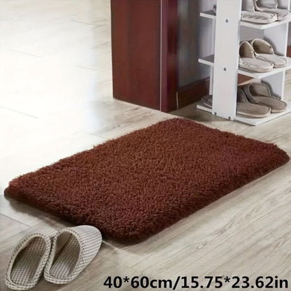 Plush Bathroom Mat with Extra Grip and Absorbency