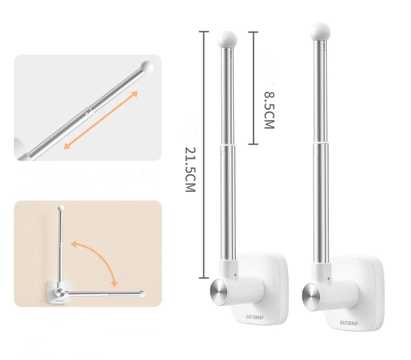 Easy Install Curtain Hanging Storage Hooks - Befez