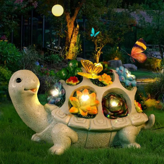 Colorful Turtle Solar Garden Decoration with LED Lights - Befez