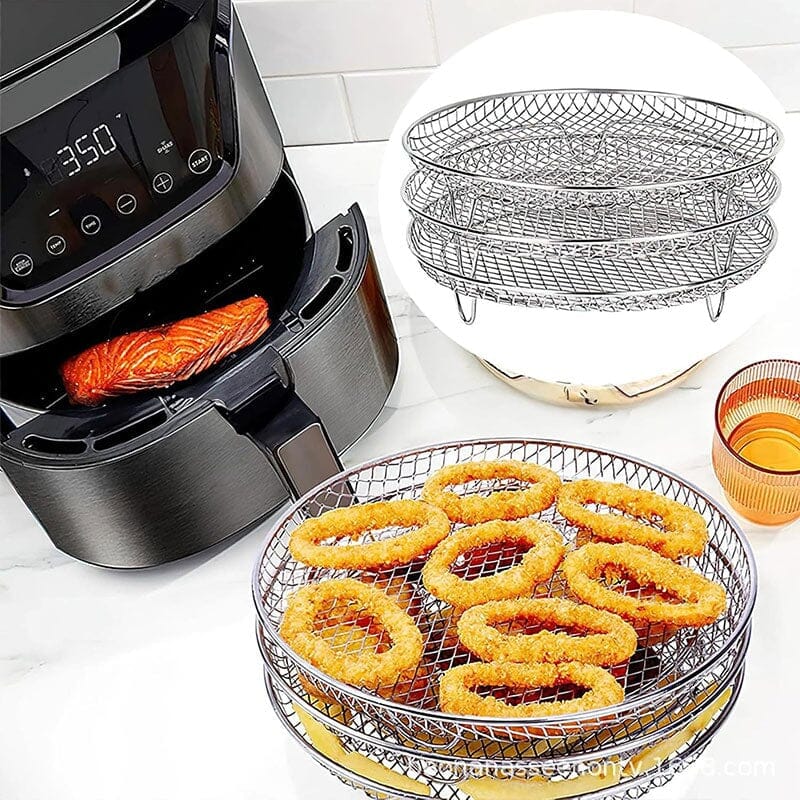Compact 3-Tier Air Fryer Storage Rack