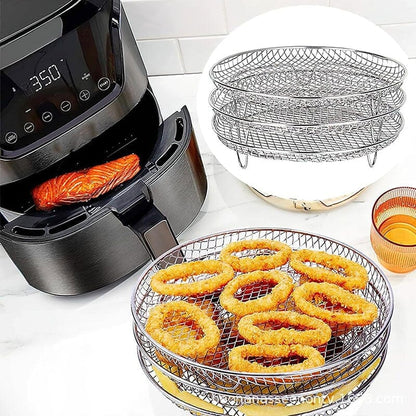 Compact 3-Tier Air Fryer Storage Rack