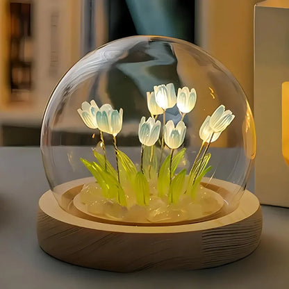 Vibrant Tulip Flower Charm
