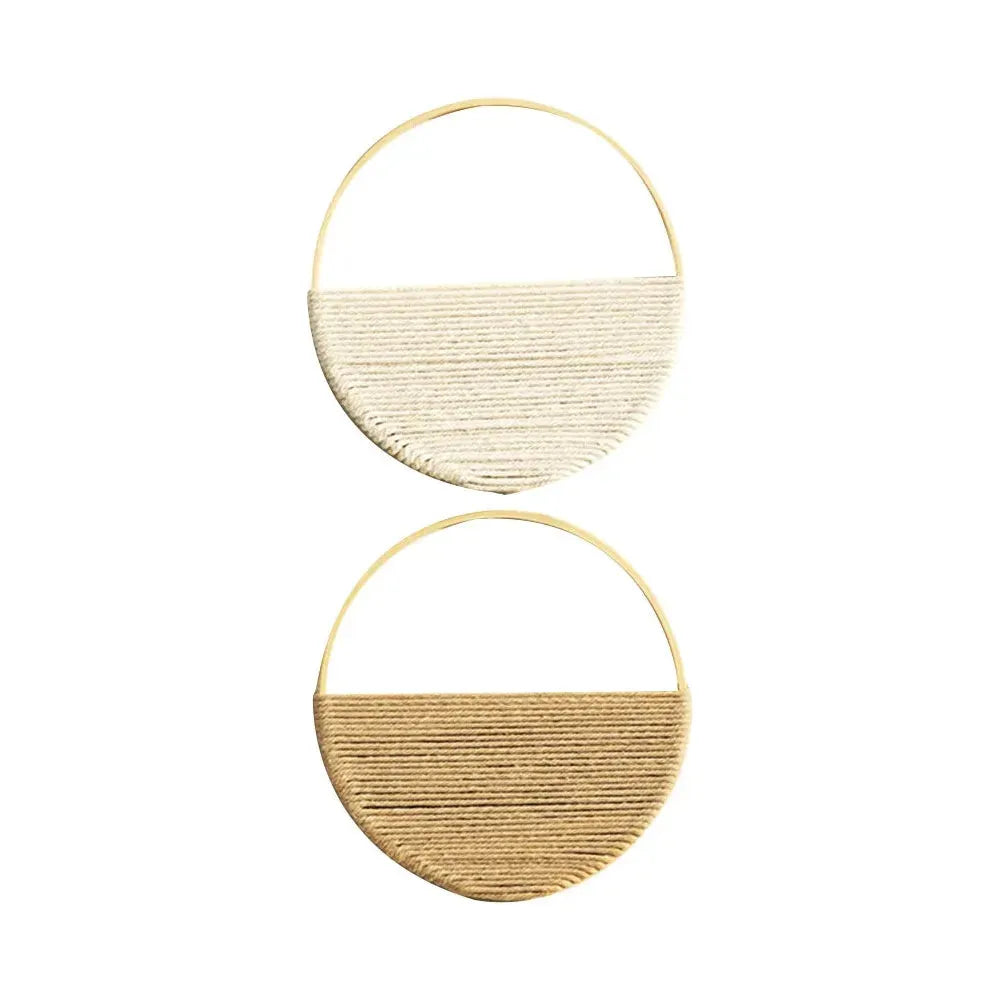 Boho Chic Macrame Wall Hanging with Geometric Pattern