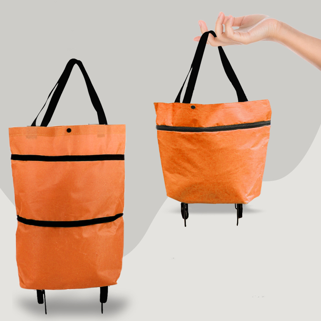 Practical 2-in-1 Folding Trolley Bag