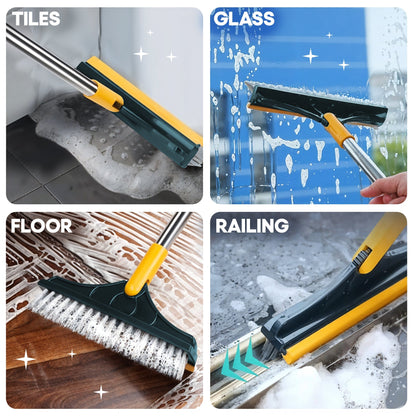 Dual Action Floor Scrubber Brush Cleaner