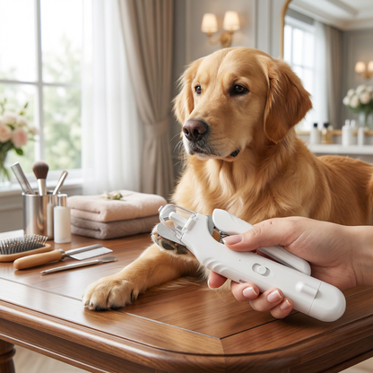 Pet Nail Trimmer & Grinder - Quiet Rechargeable Grooming Tool - Befez