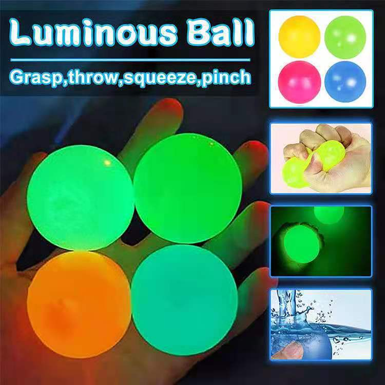 Colorful Sticky Decompression Balls (4 Pack)