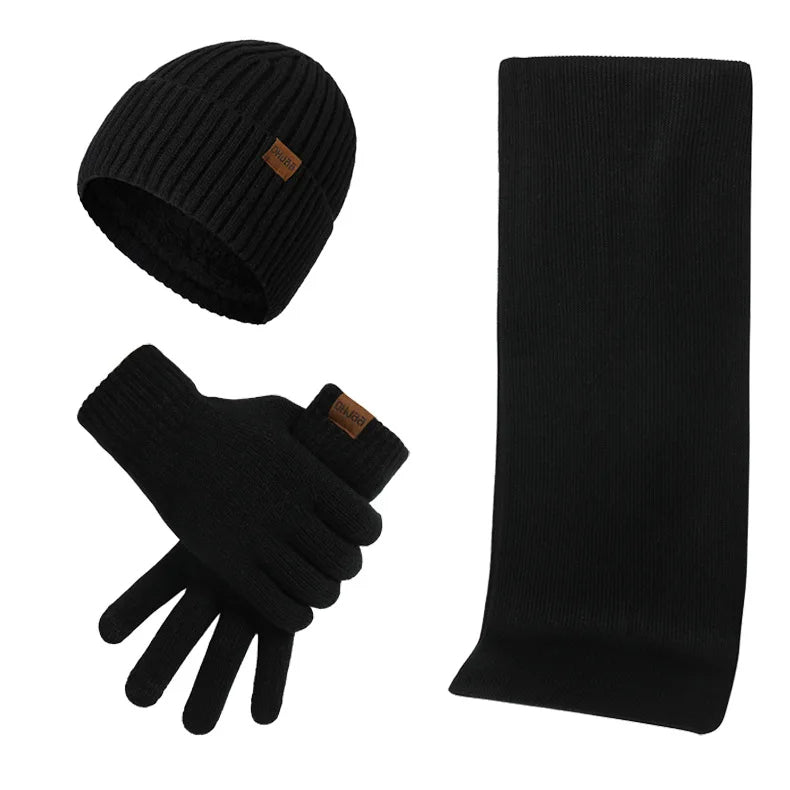 Warm Winter Hat and Glove Set