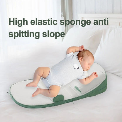 Soft Newborn Sleep Positioner Pillow for Baby Bed Safety