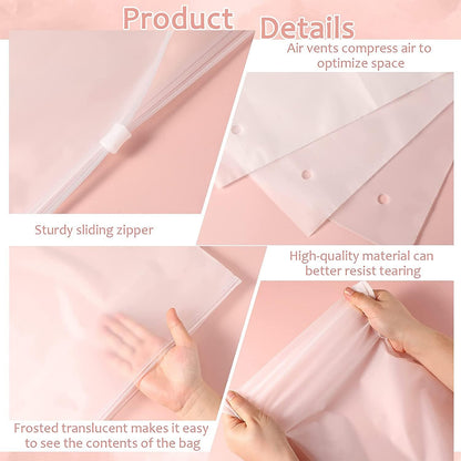 Clear Reusable Storage Bags 20-Pack Plastic Clothes Sleeves