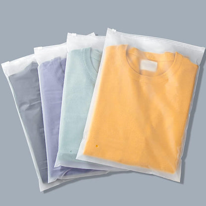 Clear Reusable Storage Bags 20-Pack Plastic Clothes Sleeves