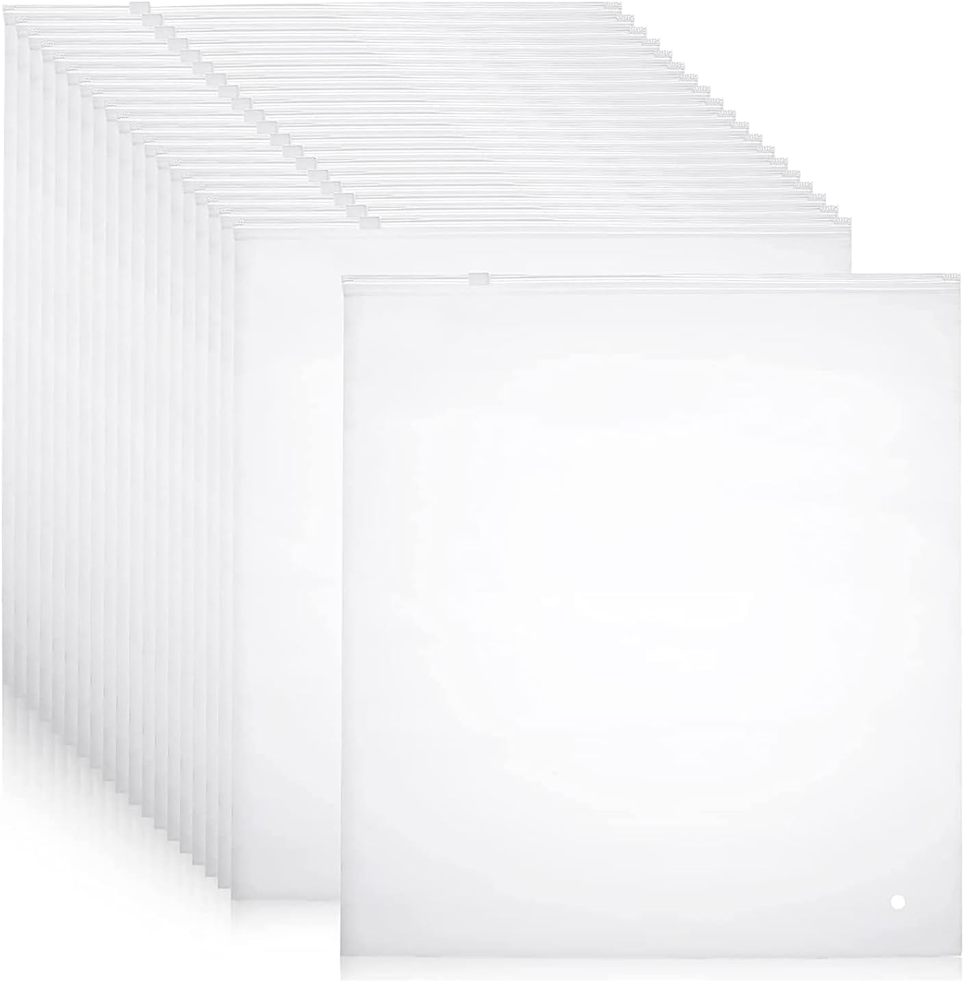 Clear Reusable Storage Bags 20-Pack Plastic Clothes Sleeves - Befez