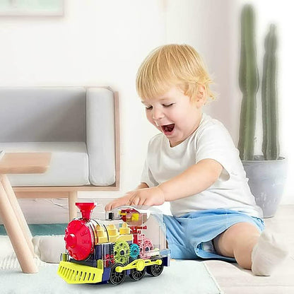 Clear Toy Train Set for Kids