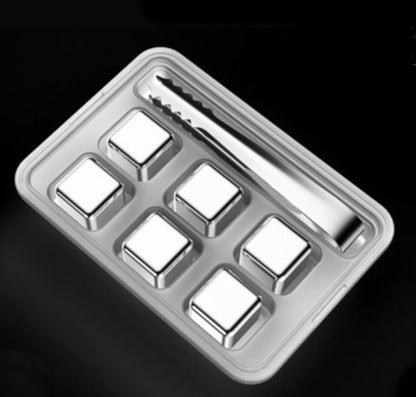 Premium Stainless Steel Reusable Ice Cubes with Fast Cooling
